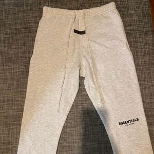 Light Oatmeal Fear of God Essentials Sweatpants